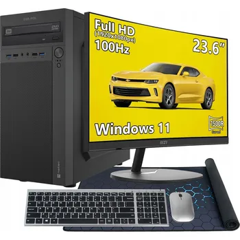 Stolní počítač Sada počítač Core i7 32GB RAM 512GB SSD Windows 11 WiFi DVD Monitor 24"
