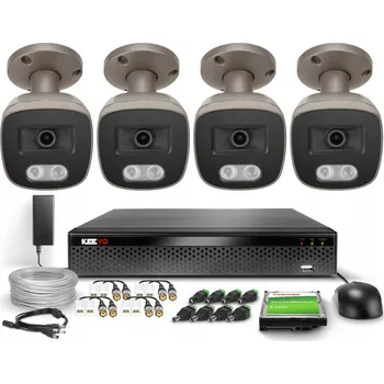 IP kamera Sada pro monitoring 4x LV-E-AL5M25TF-G 5 Mpx IR 25 m, 1x LV-E-XVR-4CH KEEYO