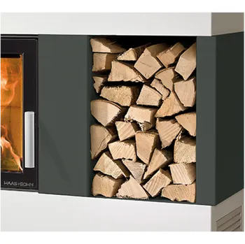 Krbová kamna Holzlagerfach für ADONIS mit Wärmeschutzblech =