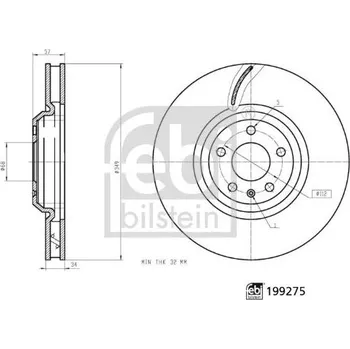 Brzdový kotouč Brzdový kotouč FEBI BILSTEIN 199275