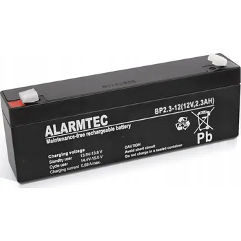 Záložní baterie AGM Akumulátor Alarmtec BP 2,3-12 12V 2.3Ah pro UPS, alarmy a monitoring