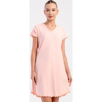 Dámská noční košile s krátkým rukávem Sandra světle modrá M