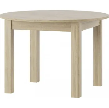 Jídelní stůl Rozkládací jídelní stůl GELA 1, kulatý, dub sonoma