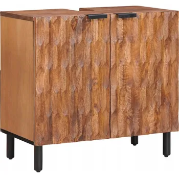 Koupelnový nábytek Skříňka pod umyvadlo, hladká hnědá