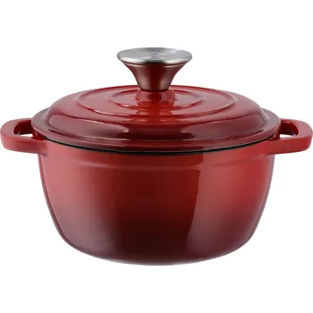 Hrnec SILVERCREST® Litinový hrnec, Ø 16 cm (červená)