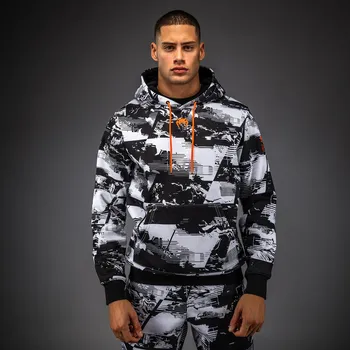 Pánská mikina Pánská Mikina UFC Zenith by Venum Authentic Fight Week - bílo/černá XL