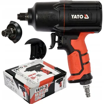 PNEUMATICKÝ RÁZOVÝ UTAHOVÁK YATO NA KOLA 1/2'' 1700Nm, KOMPOZITOVÉ TĚLO