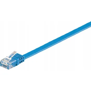 Síťový kabel MicroConnect U/UTP CAT6 1M modrý plochý kabel, V-UTP601B-FLAT