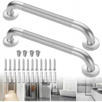 Madlo do koupelny STABILNÍ MADLO / DRŽÁK DO KOUPELNY PRO MONTÁŽ NA ZEĎ 40CM 2 KS