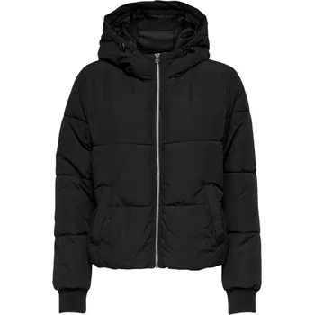 Dámská móda Černá zimní bunda s kapucí Jacqueline de Yong černá 3500462