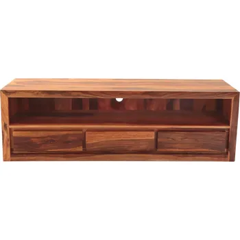 Televizní stolek Dřevěný tv stolek z masivu palisandr 160x50x45