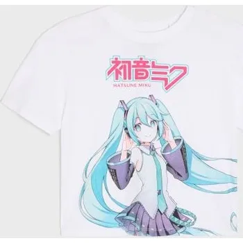 Sinsay - Bavlněné tričko s krátkým rukávem Hatsune Miku - bílá - 739HB-00X - 739HB-00X-152