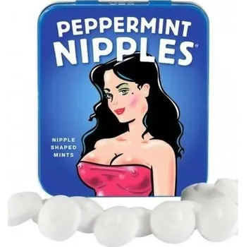 Mentolové bonbóny ve tvaru bradavek Peppermint Nipples (45 g)