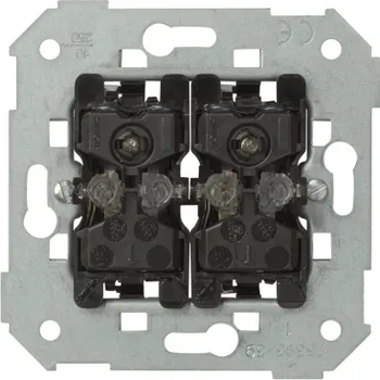 vypínač Vypínač střídavý 2 násobný , s orientačním LED podsvětlením, řazení 6So+6So, 10 AX / 230 V~,, Simon 82 75394-39