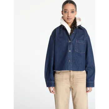 Dámská bunda Bunda Tommy Jeans Cropped Denim Shirt Jacket Denim S