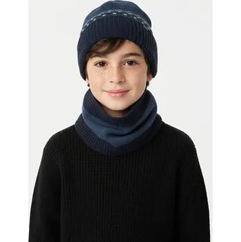 Čepice Set čepice a tunelová šála Mayoral 10069 Tmavomodrá 16Y