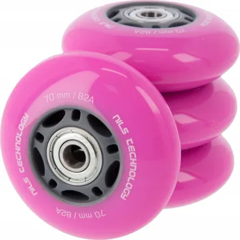 Vrták PU 70x24 82A (4 ks ) RŮŽOVÁ + ABEC-7 (8 ks ) NILS EXTREME