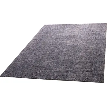 Koberec Vevor Plyšový koberec 2.44×3.05 m, dlouhý vlas, nepouští, protiskluz, modrošedý
