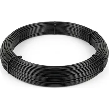 Příslušenství pro plot Napínací drát poplastovaný (Zn + PVC) - antracit, délka 78 m