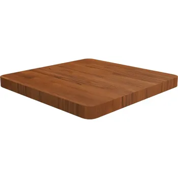 Psací stůl Čtvercová deska stolu, tmavě hnědá, 50x50x4 cm, masivní dub