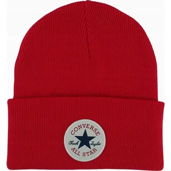 Čepice Čepice zimní unisex Converse Chuck Taylor All Star Patch Beanie - červená