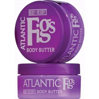 BODY RESORT čiré fialové tělové máslo v dóze, 200 Ml