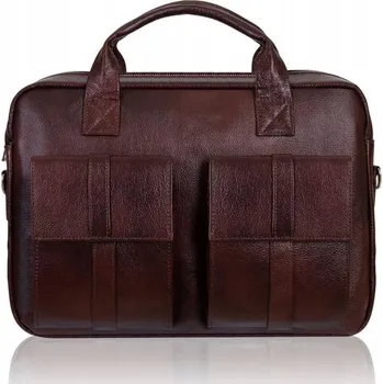 Pánská KOŽENÁ taška na notebook TIZANO TM04 hnědá.