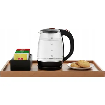 Rychlovarná konvice RYCHLOVARNÁ KONVICE MARADO BEZDRÁTOVÁ MA-0607 SKLENĚNÁ 2L 1500W ČERNÁ