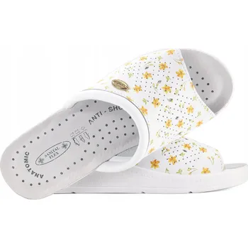 Dámské pantofle Dámské Nazouváky SANITAL FLEX 698/I bílé r40