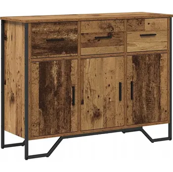 Komoda Bufet z materiálu na bázi dřeva v barvě starého dřeva, 97 x 32,5 x 74,5 cm