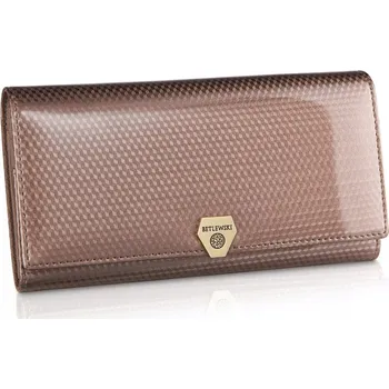 Peněženka Betlewski peněženka z pravé kůže hnědá - dámská