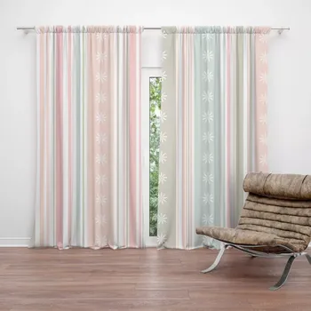 Závěs Sablio Závěs Pruhy a tečky: 2ks 140x250cm