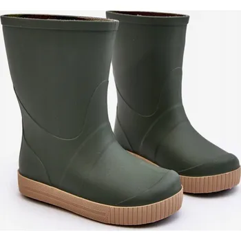 Dívčí holínky DĚTSKÉ HOLÍNKY WAVE GOKIDS 979 ZELENÉ 24