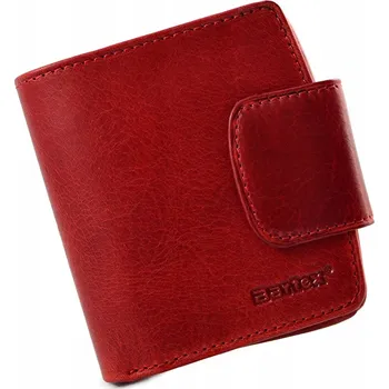Peněženka BARTEX 1005D Dámská kožená peněženka červená s RFID