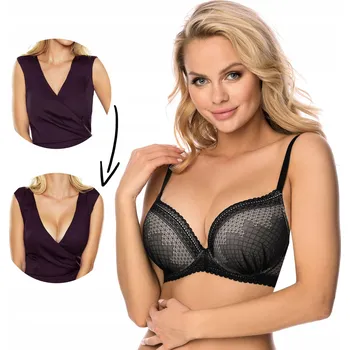 Podprsenka Vivisence push-up podprsenka černá velikost 70G