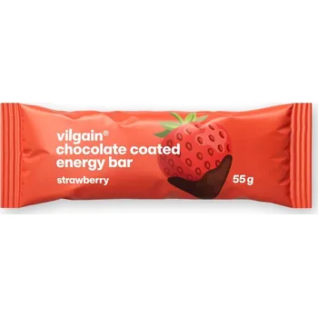 Vilgain Energy Bar – jahoda zalitá čokoládou 55 g