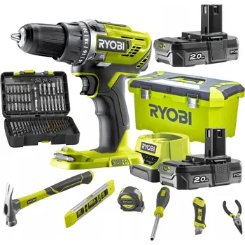 Aku Šroubovák Ryobi, napájení akumulátorové 18 V R18DD3-220TAH