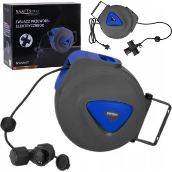 elektrický kabel PRODLUŽOVACÍ KABEL S AUTOMATICKÝM NAVIJÁKEM 20M BUBNEM