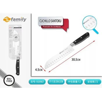 Japonský kuchařský nůž 7" (18 cm). Rukojeť POM s ocelovým trnem. 1 ks.