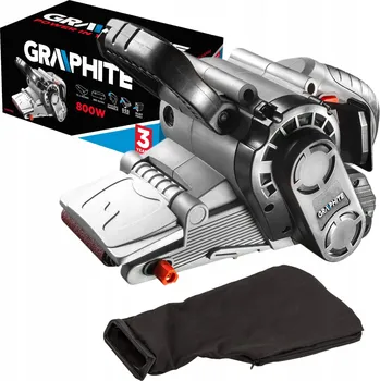 pásová bruska Graphite Pásová bruska 800W, brusný pás 75 x 457 mm