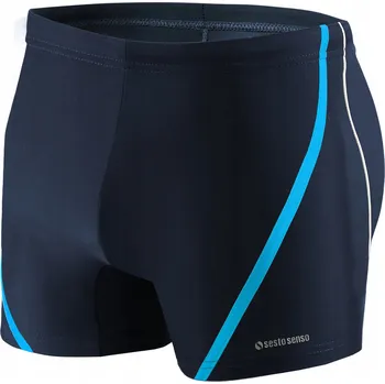 Pánské plavky Sesto Senso Pánské plavky přiléhavé koupací bazén plavání 3XL Námořnická Modrá