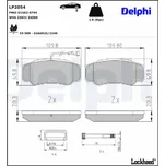 Sada brzdových destiček, kotoučová brzda DELPHI LP2054