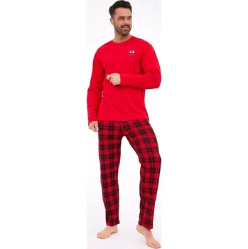 Pánské pyžamo Pyžamo Cornette 124/305 Denali long/r S-2XL pánské Ruda L