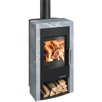 Krbová kamna PINEROLO, černá/Speckstein