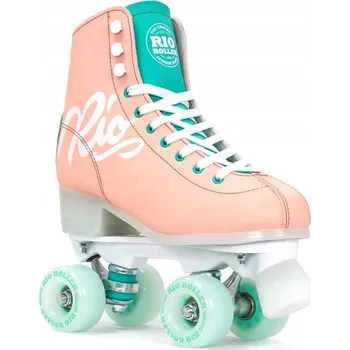 Kolečkové brusle Kolečkové Brusle Rio Script Quad Skates růžové vel. 43