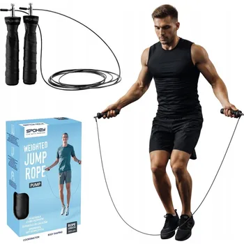 Švihadlo Švihadlo z plastu Spokey 300 cm černé