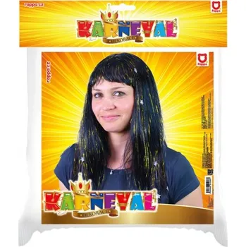 Karnevalová paruka Paruka Rappa pro dospělé se zlatem a hvězdičkami