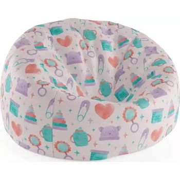 Sedací pytel Sablio Sedací vak Cocoon Chrastítko a čepičky - 115 x 75 x 45 cm