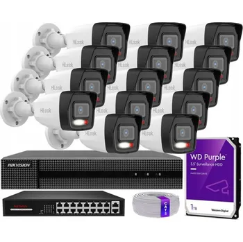 IP kamera Sada domácího monitoringu IP kamera 14x IPCAM-B4-30DL HWN-4216MH 4MPx IR30m