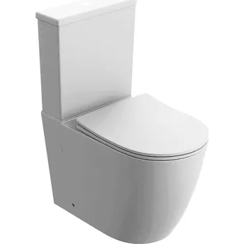 Klozet LAVITA Compact NAUTILUS bezokrajová toaleta s duroplastovým sedátkem bílá